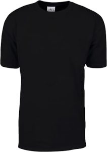 Shaka Wear Men's T Shirt – Max Heavyweight Cotton Short Sleeve Crew Neck Plain Tee Top Tshirts Regular Big Tall Size S-7XL