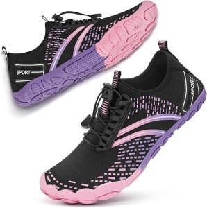 ATHMILE Hiking Barefoot Water Shoes for Women Men Beach Swim Aqua Pool River Quick Dry Athletic Wide Toe Outdoor Sport Kayaking Boating Rock Climbing Yoga Lake